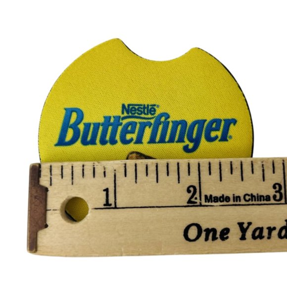 Car Coasters Butterfinger Nestle Chocolate Candy Bar Snack Set of 2 Neoprene - Picture 6 of 9